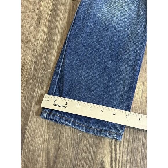 Vintage JCPenney Plain Pocket Flared Gray Denim Jeans 26x27 90s Y2K - Picture 2 of 7